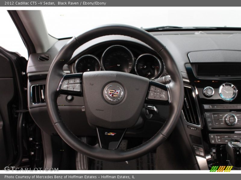 Black Raven / Ebony/Ebony 2012 Cadillac CTS -V Sedan