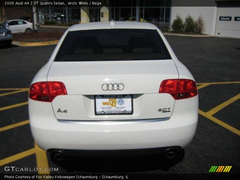 Arctic White / Beige 2006 Audi A4 2.0T quattro Sedan