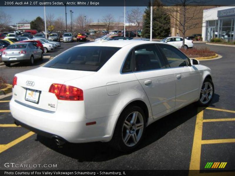 Arctic White / Beige 2006 Audi A4 2.0T quattro Sedan