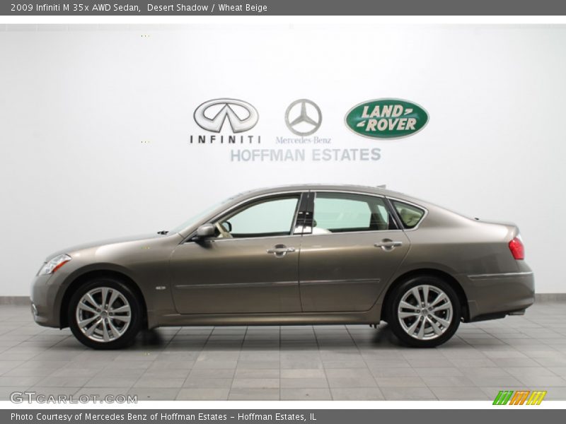 Desert Shadow / Wheat Beige 2009 Infiniti M 35x AWD Sedan