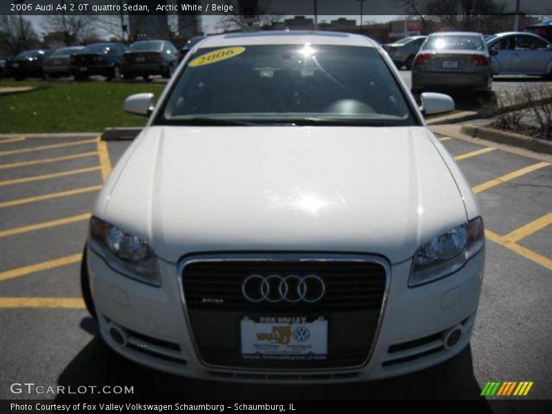 Arctic White / Beige 2006 Audi A4 2.0T quattro Sedan
