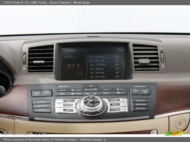 Controls of 2009 M 35x AWD Sedan