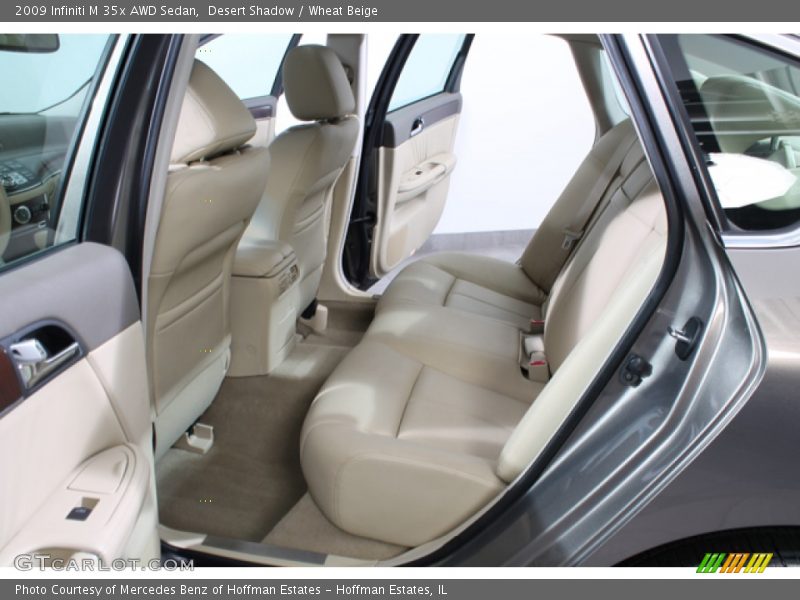 Rear Seat of 2009 M 35x AWD Sedan