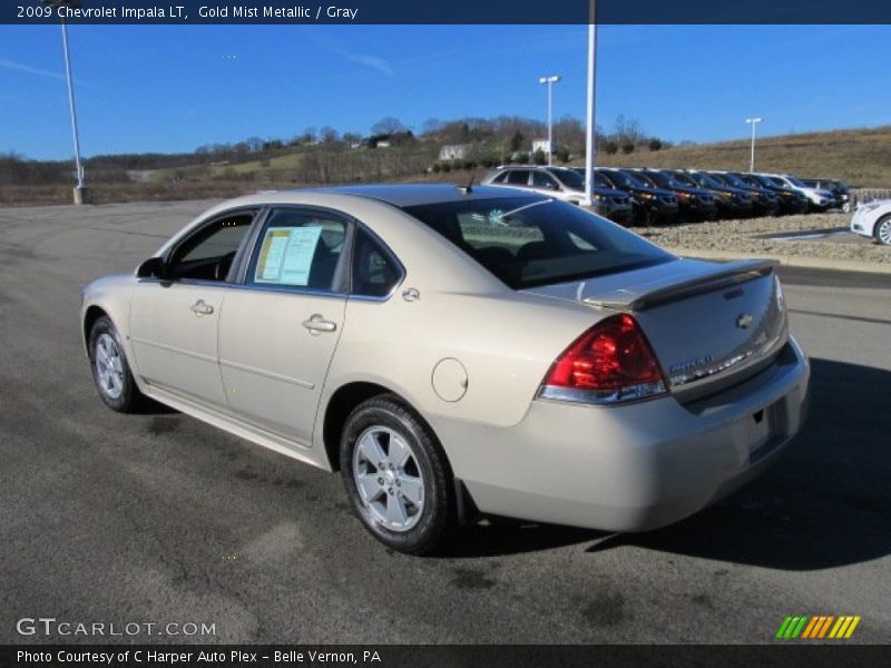 Gold Mist Metallic / Gray 2009 Chevrolet Impala LT
