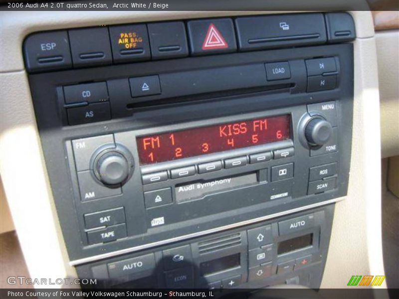 Arctic White / Beige 2006 Audi A4 2.0T quattro Sedan