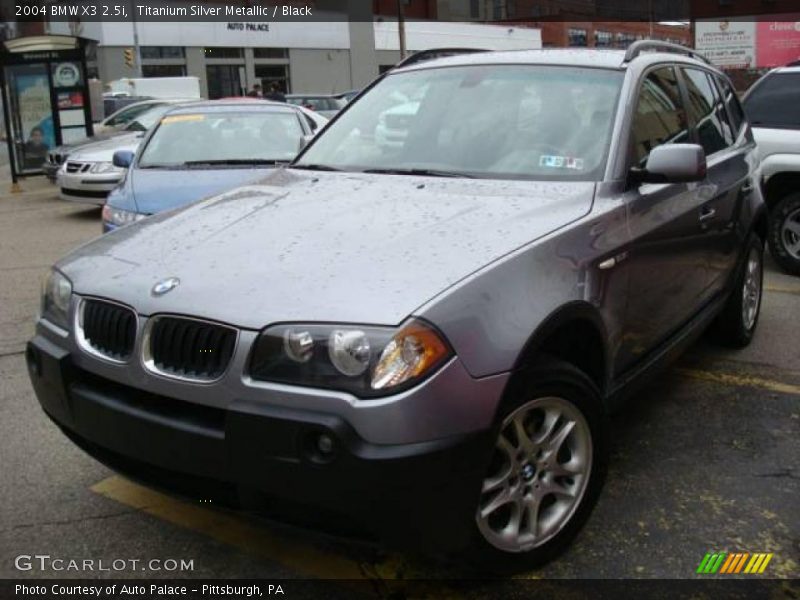 Titanium Silver Metallic / Black 2004 BMW X3 2.5i