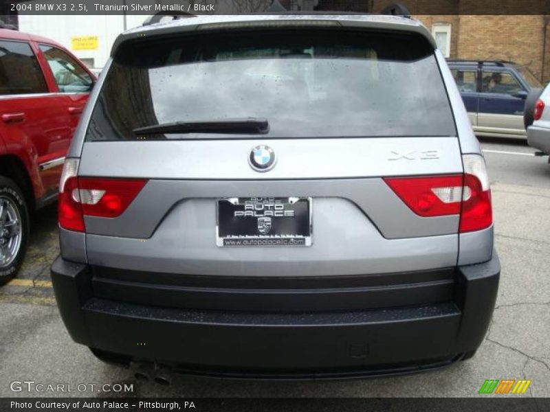 Titanium Silver Metallic / Black 2004 BMW X3 2.5i
