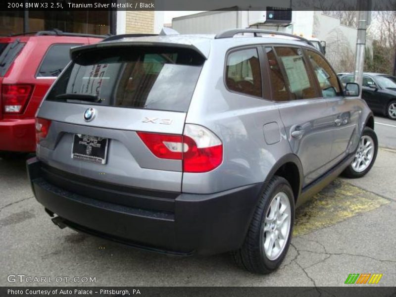 Titanium Silver Metallic / Black 2004 BMW X3 2.5i