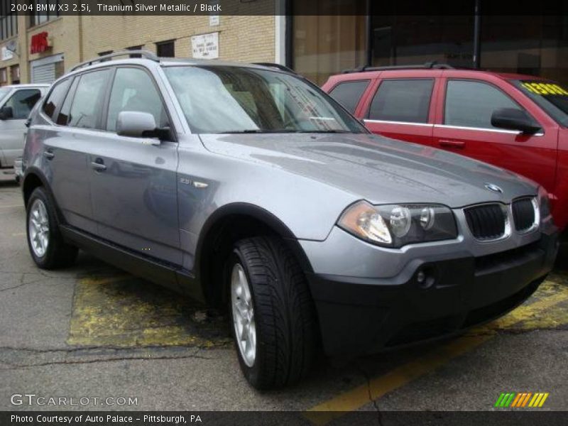 Titanium Silver Metallic / Black 2004 BMW X3 2.5i
