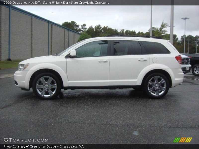 Stone White / Dark Slate Gray/Light Graystone 2009 Dodge Journey SXT