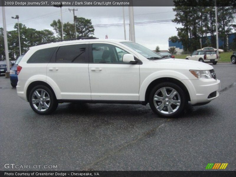 Stone White / Dark Slate Gray/Light Graystone 2009 Dodge Journey SXT