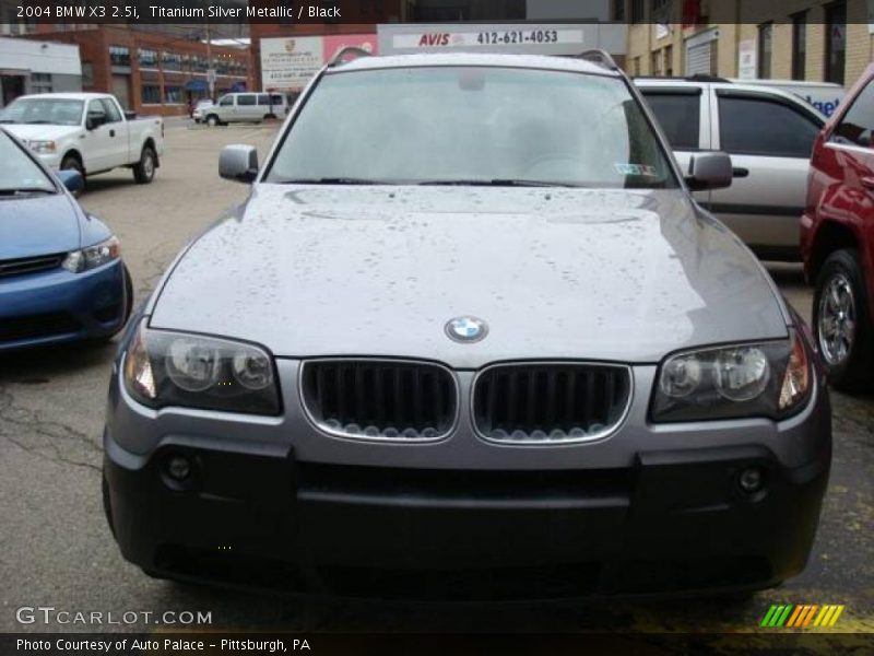 Titanium Silver Metallic / Black 2004 BMW X3 2.5i