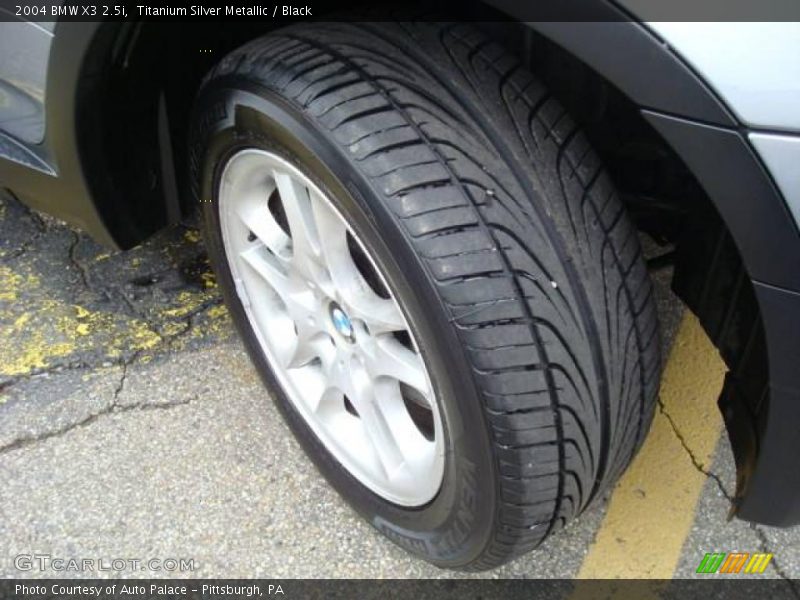 Titanium Silver Metallic / Black 2004 BMW X3 2.5i