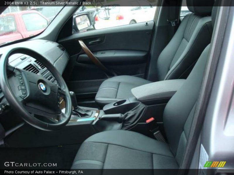 Titanium Silver Metallic / Black 2004 BMW X3 2.5i