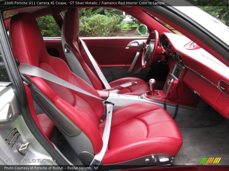  2006 911 Carrera 4S Coupe Flamenco Red Interior Color to Sample Interior