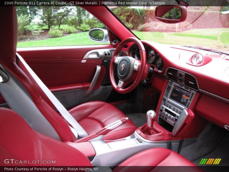  2006 911 Carrera 4S Coupe Flamenco Red Interior Color to Sample Interior