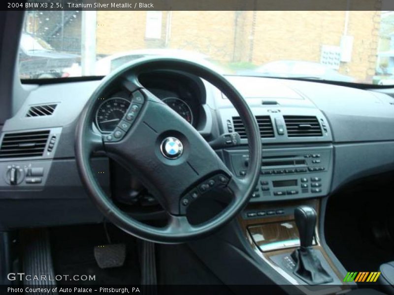 Titanium Silver Metallic / Black 2004 BMW X3 2.5i