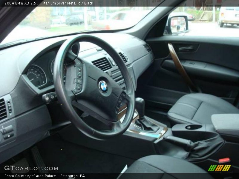 Titanium Silver Metallic / Black 2004 BMW X3 2.5i