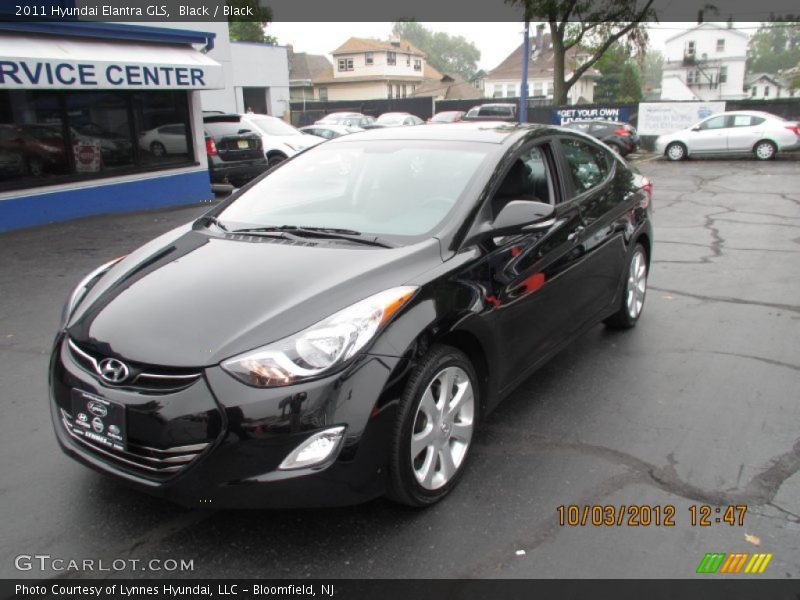 Black / Black 2011 Hyundai Elantra GLS