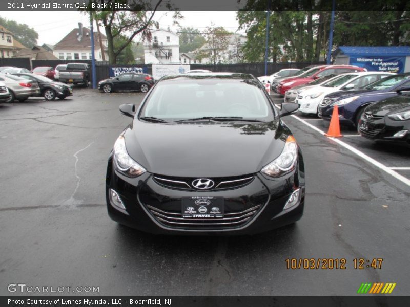 Black / Black 2011 Hyundai Elantra GLS