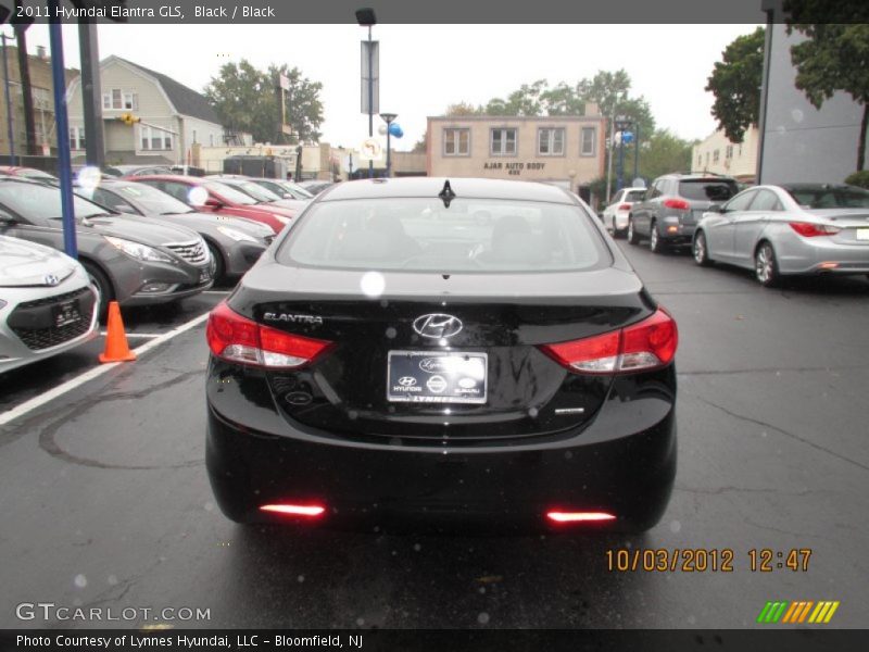 Black / Black 2011 Hyundai Elantra GLS