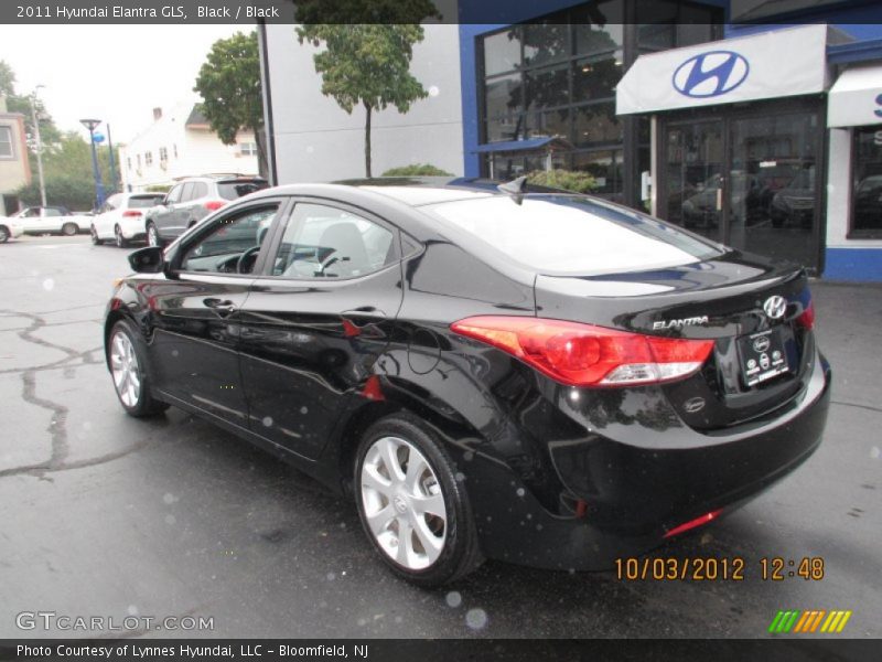 Black / Black 2011 Hyundai Elantra GLS