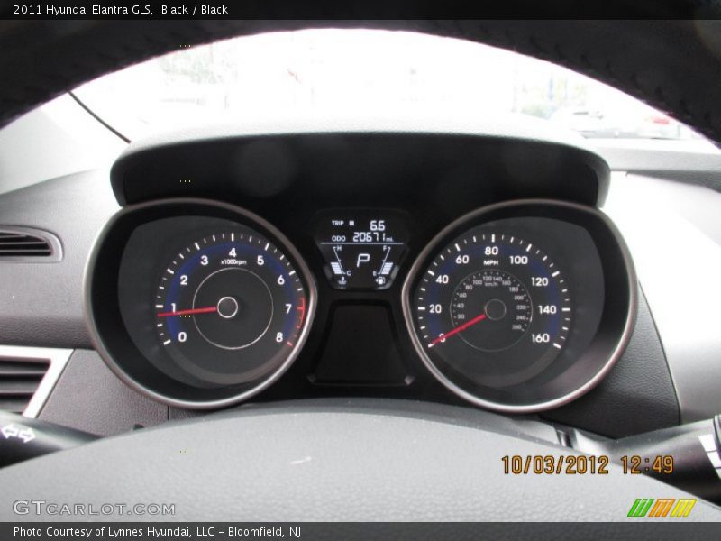 Black / Black 2011 Hyundai Elantra GLS