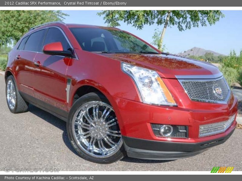 Crystal Red Tintcoat / Ebony/Ebony 2012 Cadillac SRX Performance