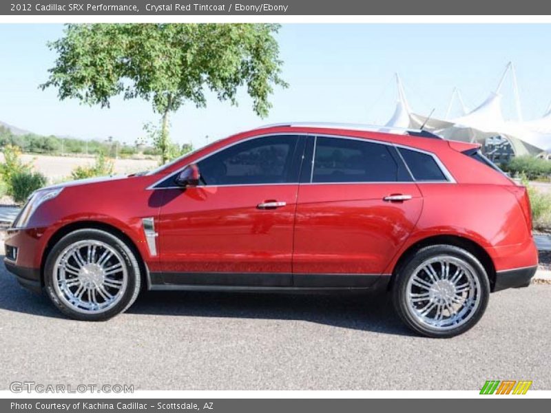Crystal Red Tintcoat / Ebony/Ebony 2012 Cadillac SRX Performance