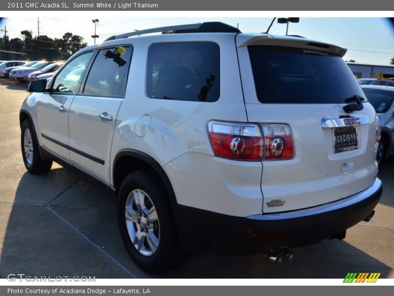 Summit White / Light Titanium 2011 GMC Acadia SL