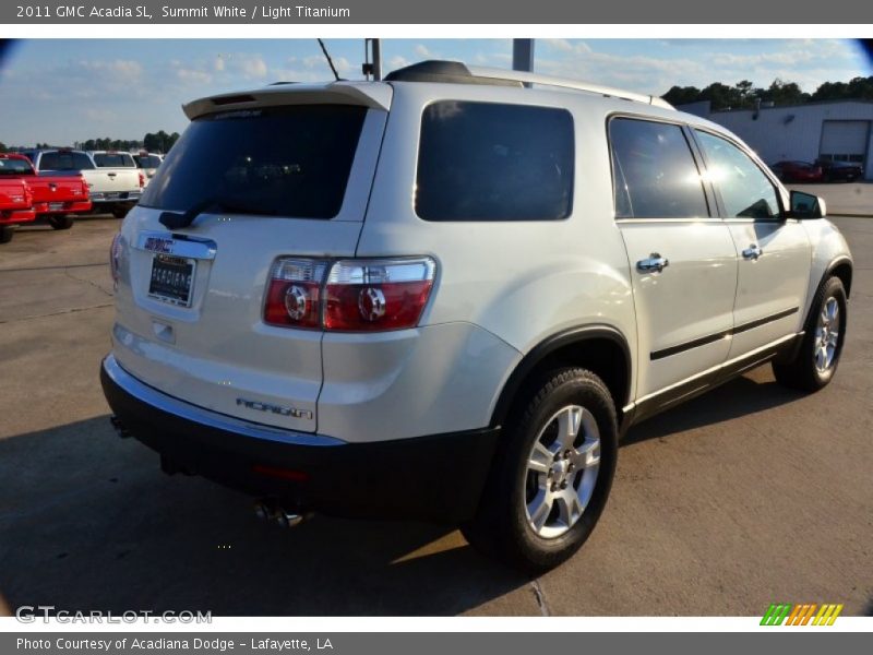 Summit White / Light Titanium 2011 GMC Acadia SL