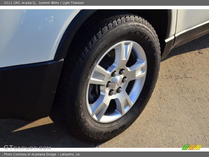 Summit White / Light Titanium 2011 GMC Acadia SL