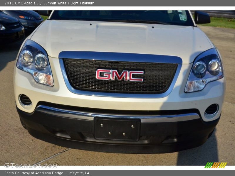 Summit White / Light Titanium 2011 GMC Acadia SL