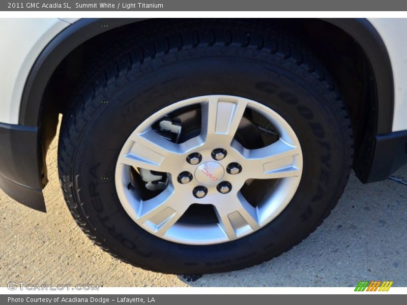 Summit White / Light Titanium 2011 GMC Acadia SL