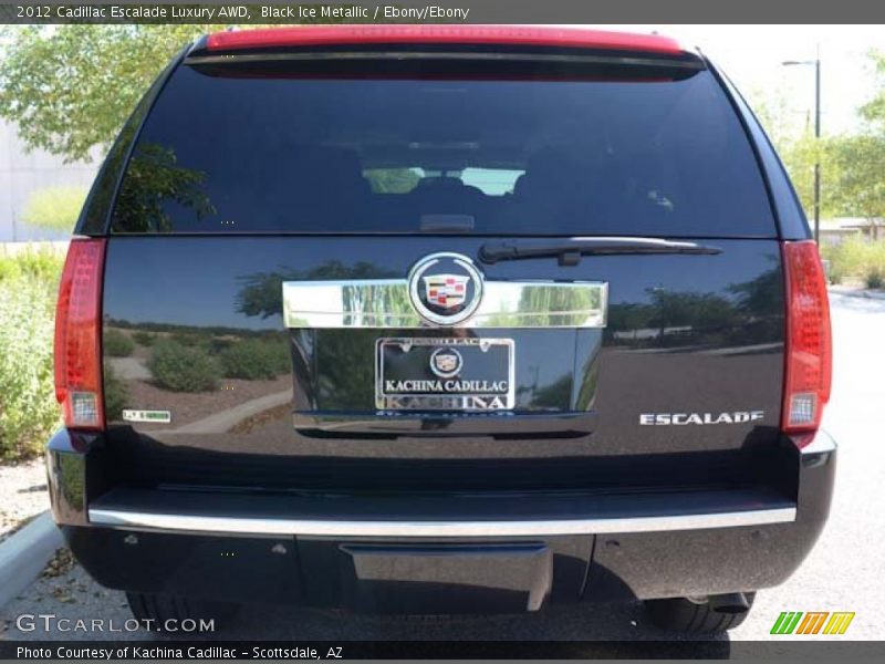 Black Ice Metallic / Ebony/Ebony 2012 Cadillac Escalade Luxury AWD