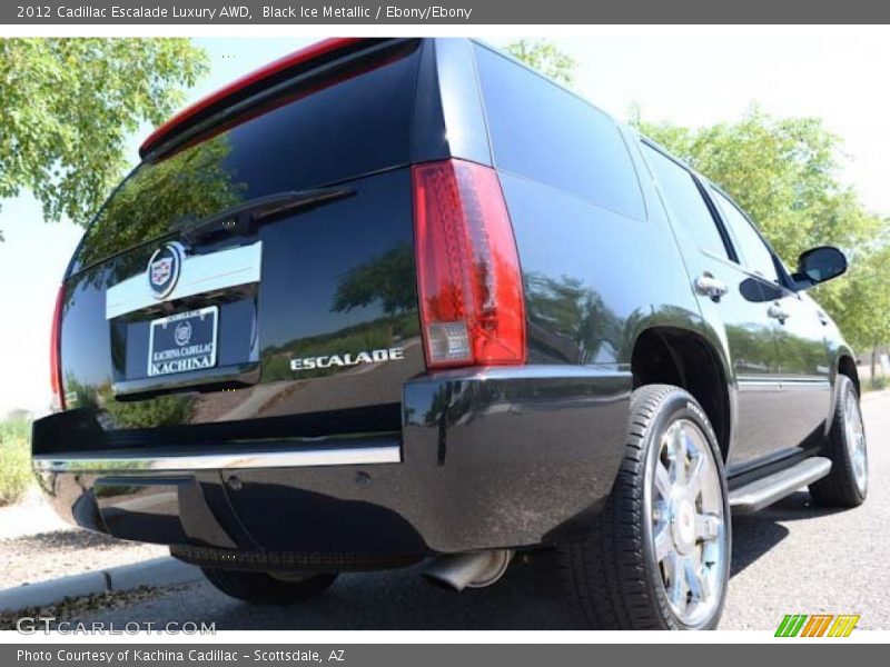 Black Ice Metallic / Ebony/Ebony 2012 Cadillac Escalade Luxury AWD