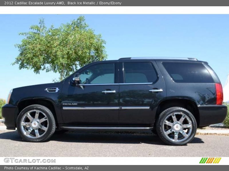 Black Ice Metallic / Ebony/Ebony 2012 Cadillac Escalade Luxury AWD