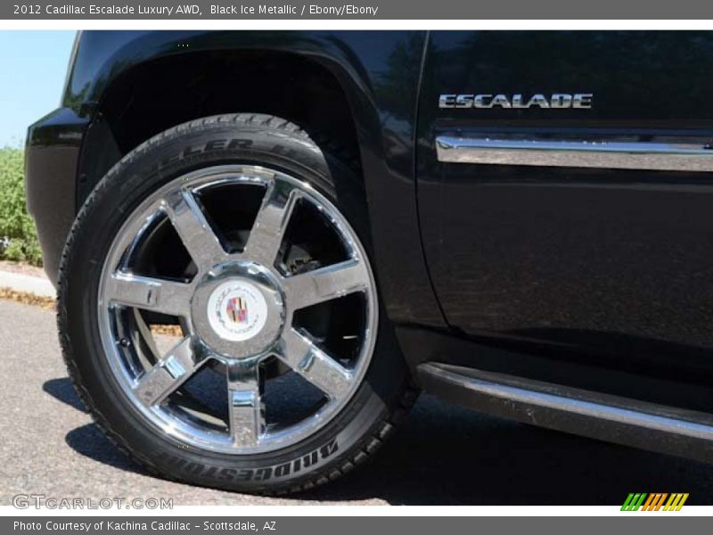 Black Ice Metallic / Ebony/Ebony 2012 Cadillac Escalade Luxury AWD