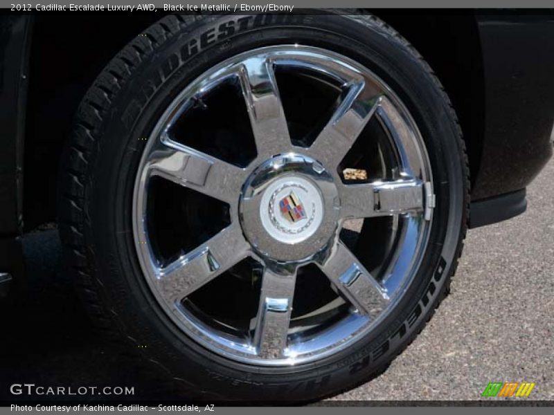 Black Ice Metallic / Ebony/Ebony 2012 Cadillac Escalade Luxury AWD
