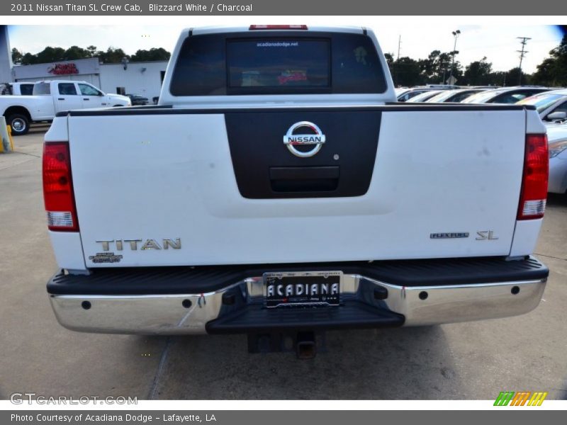 Blizzard White / Charcoal 2011 Nissan Titan SL Crew Cab