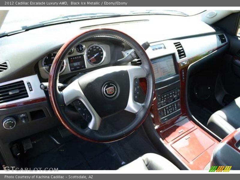 Black Ice Metallic / Ebony/Ebony 2012 Cadillac Escalade Luxury AWD