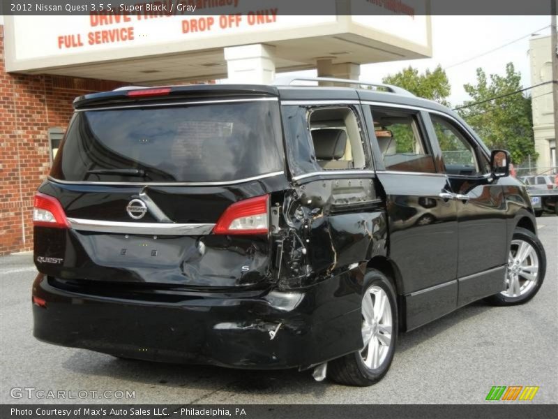 Super Black / Gray 2012 Nissan Quest 3.5 S