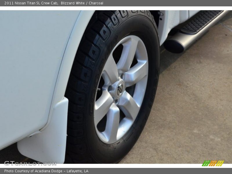 Blizzard White / Charcoal 2011 Nissan Titan SL Crew Cab