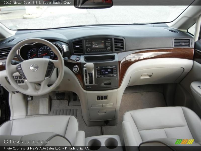 Super Black / Gray 2012 Nissan Quest 3.5 S