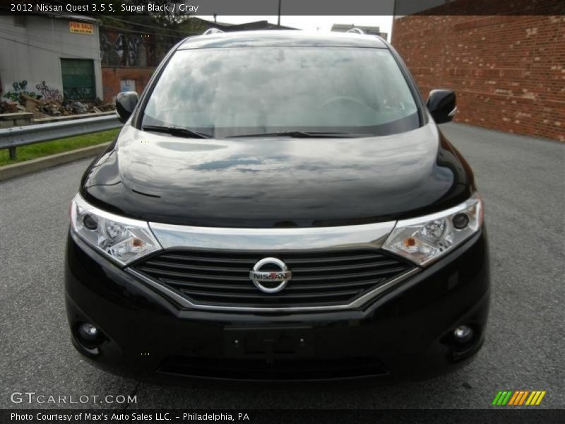Super Black / Gray 2012 Nissan Quest 3.5 S