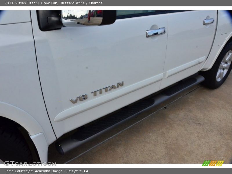 Blizzard White / Charcoal 2011 Nissan Titan SL Crew Cab