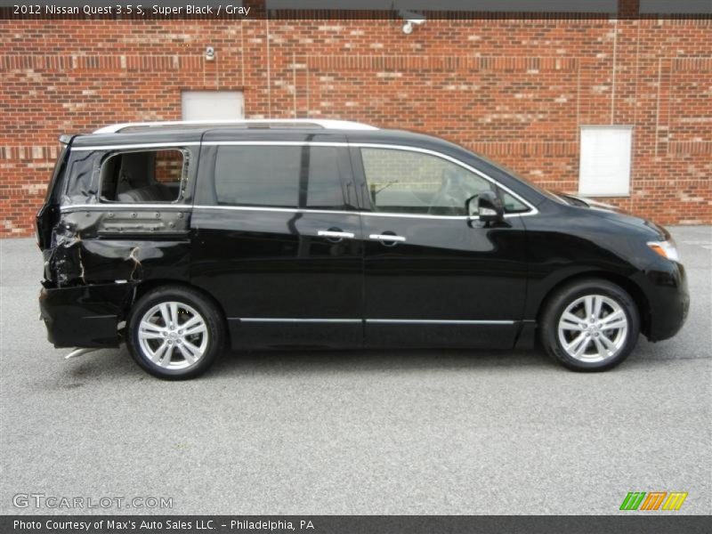Super Black / Gray 2012 Nissan Quest 3.5 S