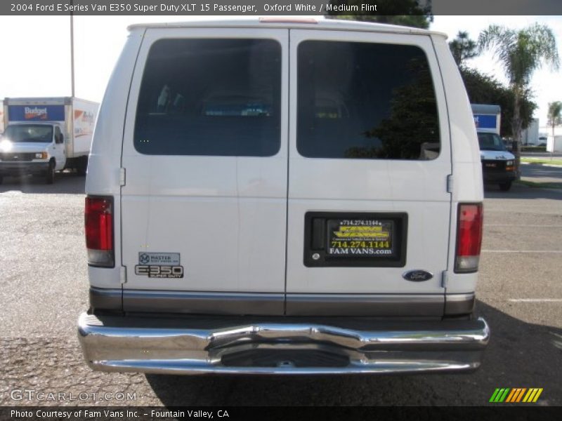 Oxford White / Medium Flint 2004 Ford E Series Van E350 Super Duty XLT 15 Passenger