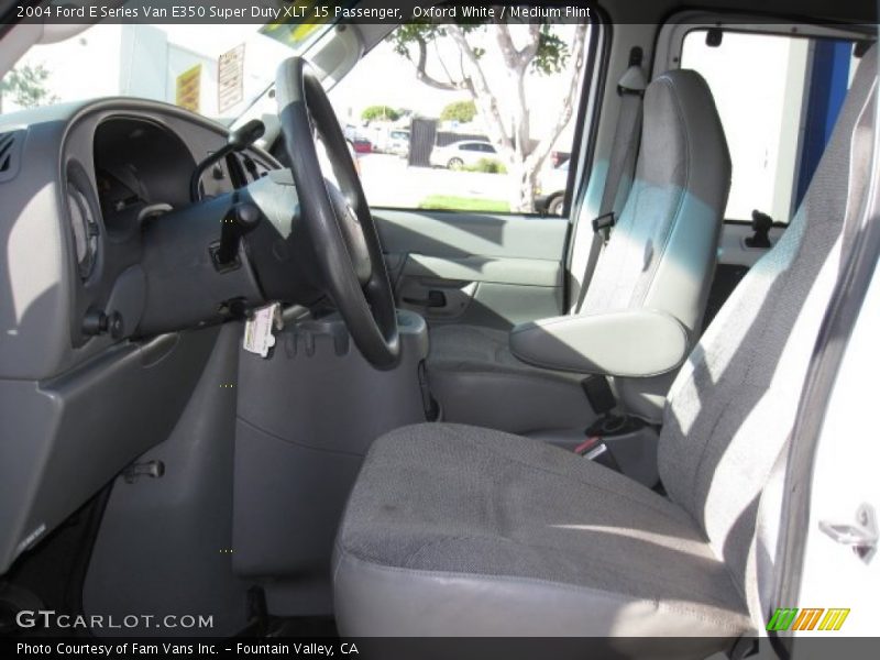 Oxford White / Medium Flint 2004 Ford E Series Van E350 Super Duty XLT 15 Passenger