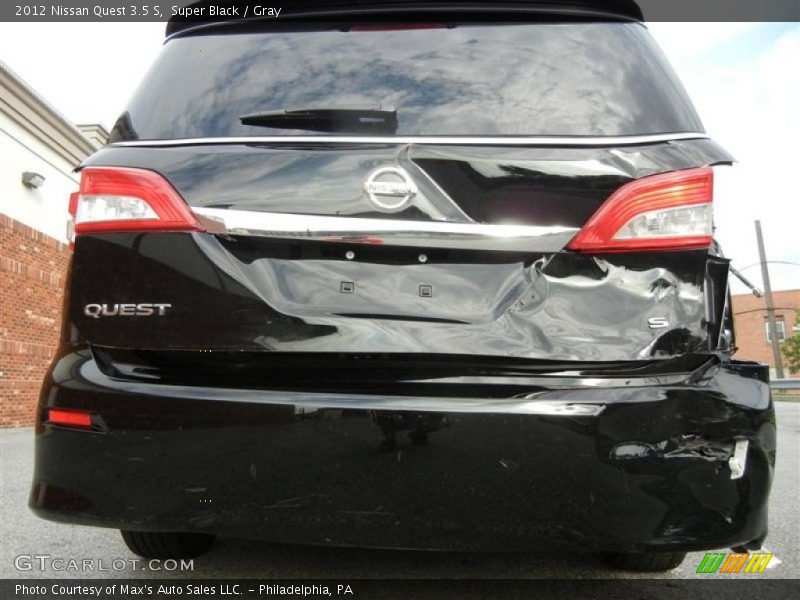 Super Black / Gray 2012 Nissan Quest 3.5 S